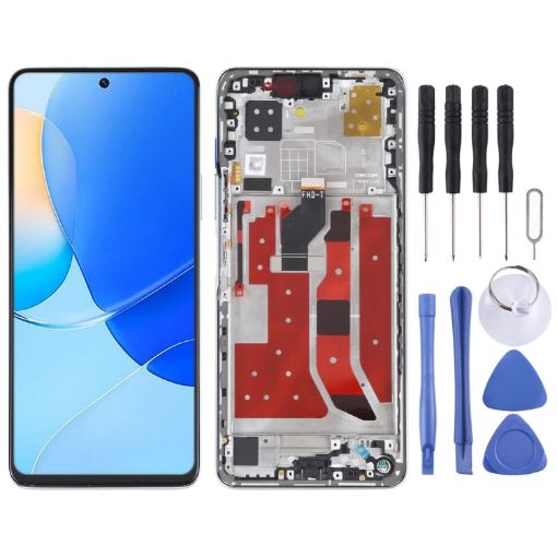 LCD Screen and Digitizer Assembly for Huawei Nova 9 SE Silver - 1