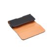 Black Leather Waist Pack for 6.3" Smartphones - 5