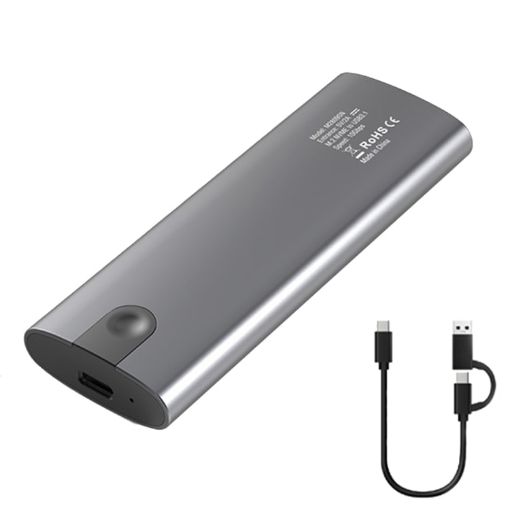 Blueendless 2809 Dual Protocol M.2 Mobile Hard Disk Case SSD External Drive Box - 1