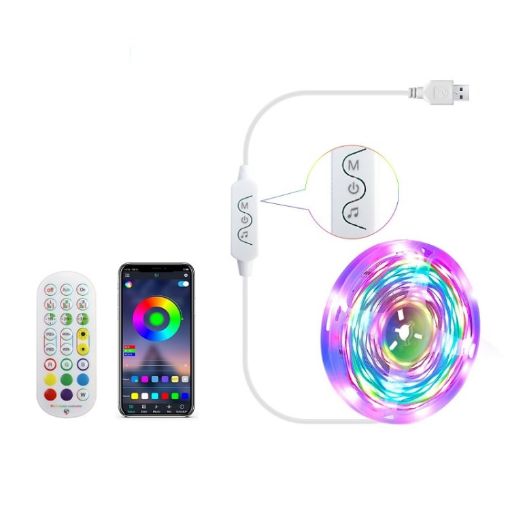 2.4G Remote Control LED Light Strip, 10m 140 LEDs - 1