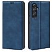 Samsung Galaxy A55 Retro-skin Leather Phone Case - Dark Blue - 1
