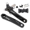 JIANKUN IXF Mountain Bike Hollow Crank Modified + Bottom Bracket Black - 1