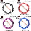 MOTSUV Narrow Wide Chainring MTB Bicycle 104BCD Tooth Plate - Black - 7