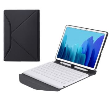 Samsung Galaxy Tab A7 10.4 2020 Bluetooth Keyboard Leather Case - 1