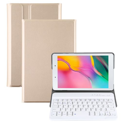 Ultra-thin Magnetic Bluetooth Keyboard Case for Galaxy Tab A 8.0 2019 - Gold - 1
