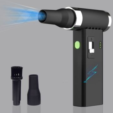 FT03 Portable Wireless Electric Air Duster - Black - 1