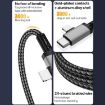 2 in 1 8 Pin USB-C to 3.5mm Car AUX Audio Adapter Cable 1m Grey - 3
