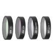 DJI Neo JSR KB Series Drone Lens Filter 4 in 1 CPL ND8 Brushed Black Mist - 1