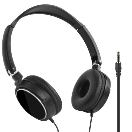 JTY-071 3.5mm Wired Headphones with Mic - Black - 1