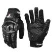 GHOST RACING Motorcycle Riding Gloves, Size L - Black - 1