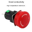 LA16 16mm Emergency Stop Switch Mushroom Type Self-Locking Pushbutton - 4