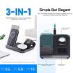 DW08 15W 3 in 1 Folding Wireless Charger - White - 2