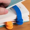 Silicone Page Bookmark Clip Set - 6pcs - Automatic Page Recording - 7