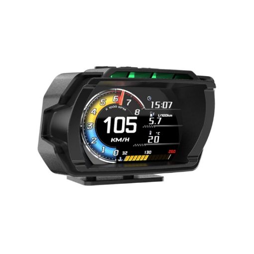 HUD OBD LCD Mileage Speedometer (Spanish) - 1
