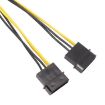 20cm IDE Power Dual Large 4Pin To EPS 8Pin CPU Supply Cable - 2