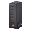 YMX-986 286W 6 Type-C, 2 USB 8-Ports Desktop Fast Charger EU Plug - 5