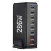 YMX-986 286W 6 Type-C, 2 USB 8-Ports Desktop Fast Charger EU Plug - 6