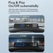USB Powered HD Vehicle Altitude Meter (Blue White) - 5