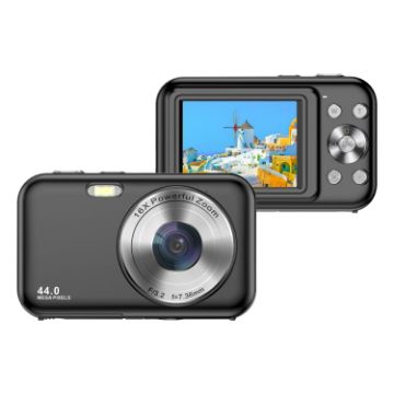 DC406L 2.4-Inch 1080P Mini HD 16X Zoom Digital Camera EU Plug - 1
