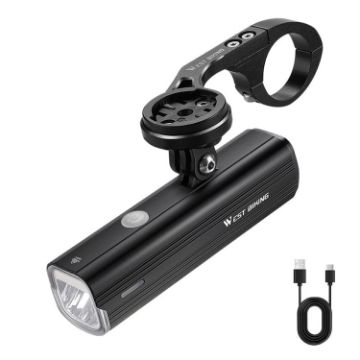 WEST BIKING High Lumen Type-C Aluminum Alloy Headlight - 1