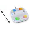 PS5 Controller Dual Charger Stand with RGB Ambient Light - 1