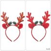 Bell Antler Headdress Christmas Ball Party Decoration Headband Gold - 4