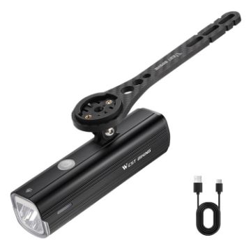 WEST BIKING High Lumen Type-C Aluminum Alloy Headlight - 1