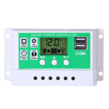 30A 12V PWM Solar Cell Panel Charger Controller for Lithium-ion Lead-acid Battery - 1