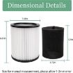 Shop-Vac 90350 90304 90333 Vacuum Cleaner Foam Filter - 3