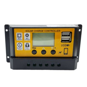20A 12V/24V Solar Controller Light Time Control USB - 1