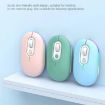 Rechargeable Wireless Mouse 2.4G Green - Illuminated Silent - 2