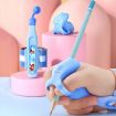 Cartoon Student Anti-wrist Hook Pen Holding Corrector Set (Blue) - 9