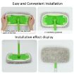Chenille Orange Replacement Pads for Swiffer Sweeper - 10-inch Flat Mop - 6