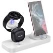 White B25 Type-C 4-in-1 Charging Stand Phone Holder for Samsung Watch/Galaxy Buds - 1