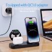 White B25 8 Pin Charging Stand for Apple Watch/AirPods - 3