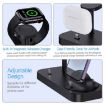 White B25 8 Pin Charging Stand for Apple Watch/AirPods - 4