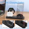 White B25 8 Pin Charging Stand for Apple Watch/AirPods - 8