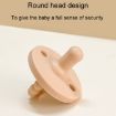 Round Heads Baby Silicone Pacifier - Peach Pink - 5