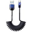 JOYROOM S-A43 USB-C Coiled Fast Charging Data Cable, 1.5m - Black - 1