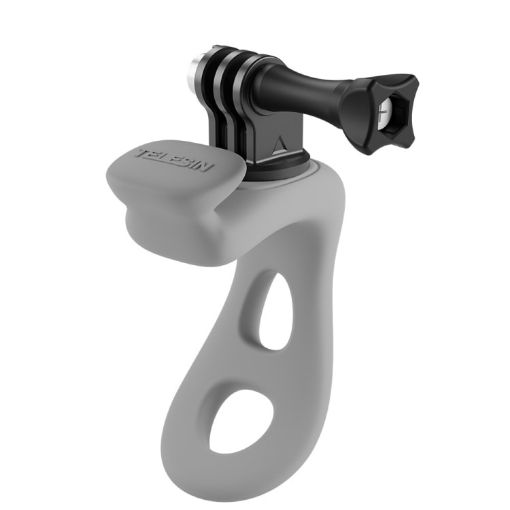 TELESIN Action Camera Mount Silicone Adjustable Mini Flexible Bracket Gray - 1