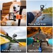 TELESIN Action Camera Mount Silicone Adjustable Mini Flexible Bracket - Orange - 5