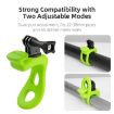 TELESIN Action Camera Mount Silicone Adjustable Mini Flexible Bracket Green - 6