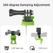 TELESIN Action Camera Mount Silicone Adjustable Mini Flexible Bracket Green - 7