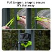 TELESIN Action Camera Mount Silicone Adjustable Mini Flexible Bracket Green - 8