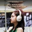 A6 ANC Gaming Studio Bluetooth Wireless Headphones - Beige - 3