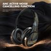 A6 ANC Gaming Studio Bluetooth Wireless Headphones - Beige - 4