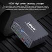 HW33 100W Type-C + USB 10-Port Desktop Fast Charger - UK Plug - 3