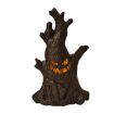 Halloween Ghost Face Tree Stump Lantern LED Candle Lights - 1