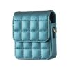 Samsung Galaxy Z Flip6 BFB04 Plaid Crossbody Fold Phone Bag Green - 2