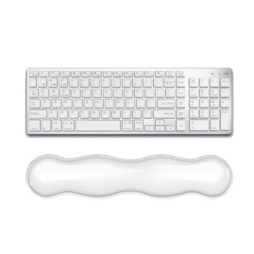 Cool Silicone Keyboard Wrist Rest Mouse Pad Large Transparent - 1